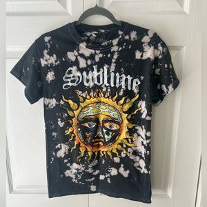 Sublime Sun Logo Graphic Black Tie Dye Short Sleeve